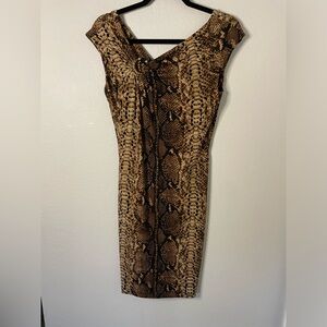 Calvin Klien Leopard Print Sheath Dress size 4